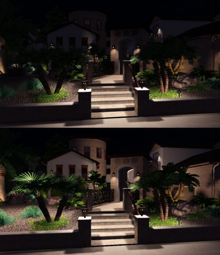 Landscape Design Software night time lighting