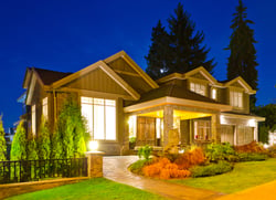 Landscape House at Night