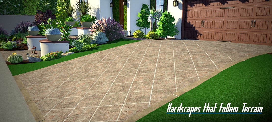 Hardscapes that Follow Terrain