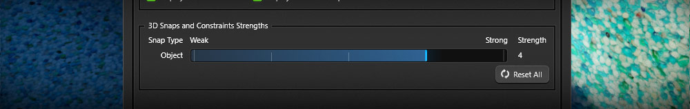 Snap Strength Settings