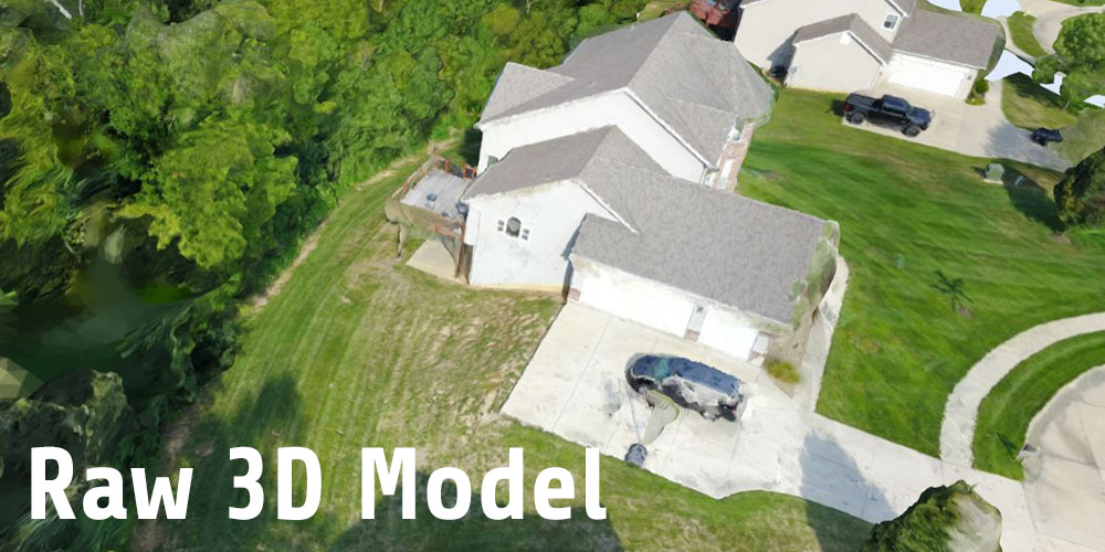 Raw 3D Model - Drone Aerial 3D Mapping