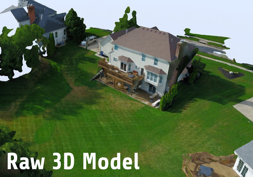 Raw 3D Model - Drone Aerial 3D Mapping