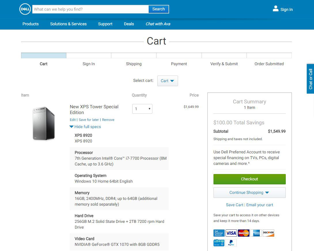 Dell Computer Price
