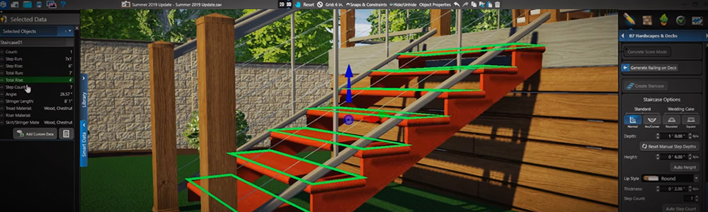 Staircases with build-ready smart data