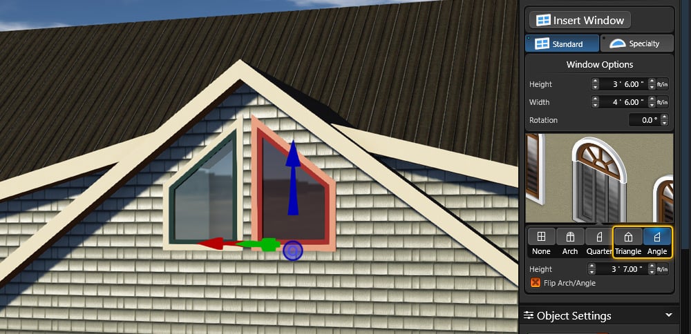 Angle Window Option